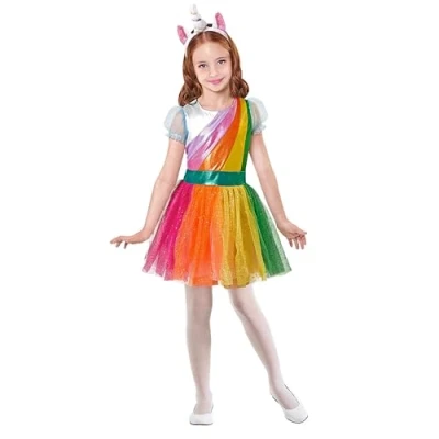 Abbildung von Widmann Kinderkostüm Einhorn, Kleid, Haarreif, magical, Karneval, Mottoparty