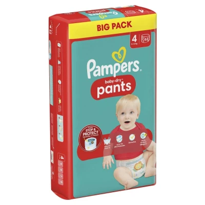 Abbildung von Pampers® Windeln BabyDry Größe 4 62ST für Babys und Kleinkinder (4 18 Monate)