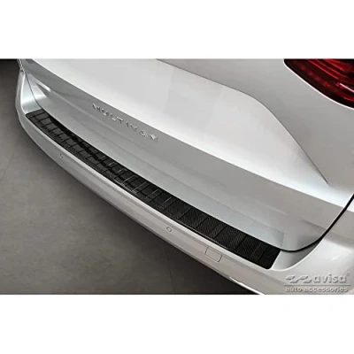 Abbildung von Avisa Echtes 3D Karbon Heckstoßstangenschutz kompatibel mit Volkswagen Multivan T7 2021 &#039;Ribs&#039;