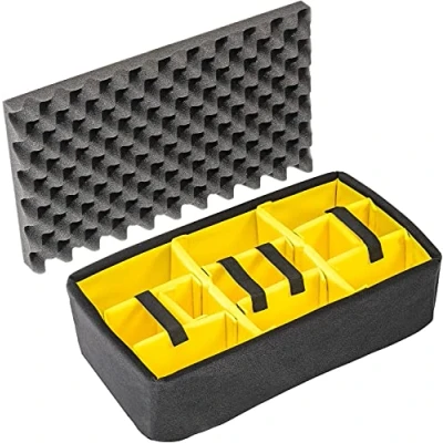 Abbildung von Peli 1515 Set gepolsterte Trennwände, Original Protector Case Zubehör, Kompatibel Air 1510, Farbe: Schwarz/Gelb, 015100 4050 000E