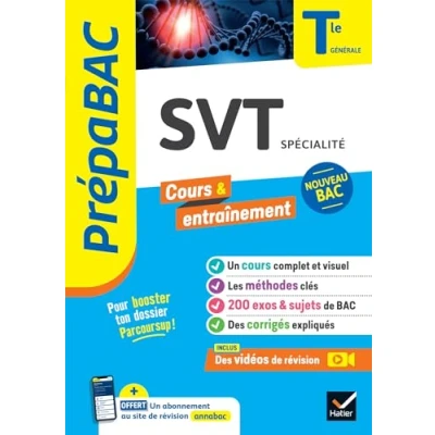 Abbildung von Prépabac SVT Tle générale (spécialité) Bac 2025: cours, méthodes &amp; sujets corrigés (programme de Terminale)