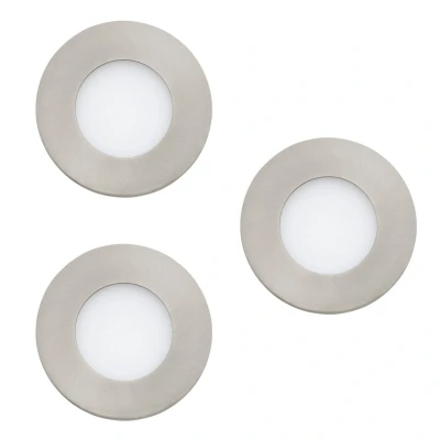 Abbildung von Eglo 900111 LED Einbauleuchte FUEVA Z nickel matt H:2.6cm Ø8.5cm rund IP20/44 dimmbar 2700 6500K mit Connect Funktion