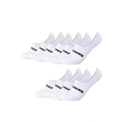 Abbildung von Skechers 4 Paar Unisex Footies Mesh Ventilation Socken SK44008, Farbe:White, &amp; Strümpfe:39 42