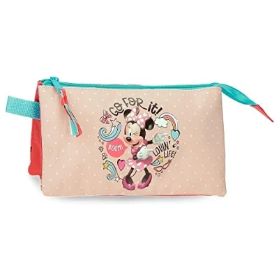 Abbildung von Disney Minnie Lovin Life Federmäppchen Dreifach Mehrfarbig 22x12x5 cm Mikrofaser, bunt, Etui
