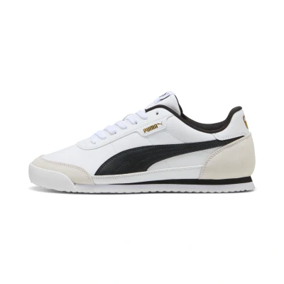 Abbildung von Puma Turino Sneakers Sneaker low, Größe: 37.5, White/black/vapor gray/gold Leder/synthetik