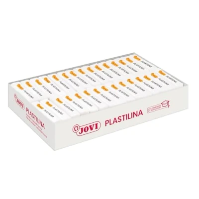Abbildung von Jovi Plastilina, 30 Tabletten 50 g, weiß Gehäuse (7001)