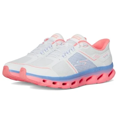 Abbildung von Skechers Damen Go Walk Glide Step 2.0 Elektra Hands Free Slip In Sneaker, Weiß/mehrfarbig, 39 EU