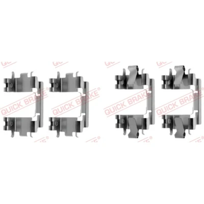Abbildung von QUICK BRAKE 109 1257 Zubehörsatz, Scheibenbremsbelag HONDA: Jazz 2 Schrägheck, Civic 6 Hatchback, V Hatchback