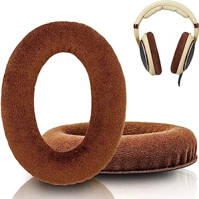 Abbildung von HD598 Ersatz Ohrpolster für Sennheiser HD598, HD598SE, HD598CS, HD595, HD599, HD599 SE Kopfhörer, aus Memory Schaum