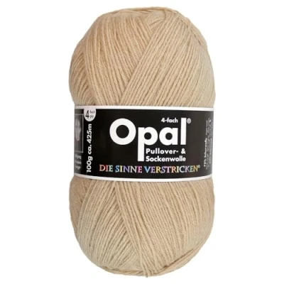 Abbildung von Frida&#039;s Wollhaus Opal 100 g Uni 4 fach Sockengarn Strümpfe Stricken filzfrei Wolle 35 Farben (5189 Camel)