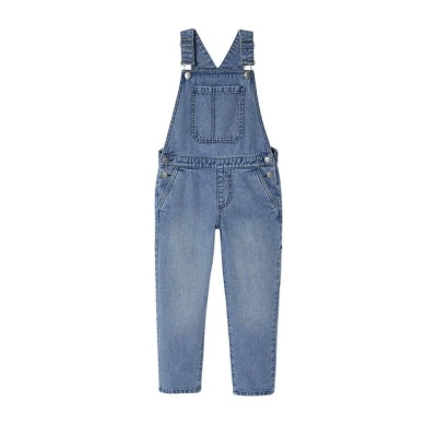Abbildung von Vertbaudet Latzhose für Kinder, Größe: 98/104, Blue stone