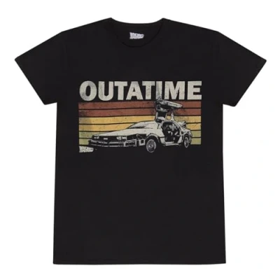 Abbildung von Heroes Inc. Zurück in die Zukunft Outatime Retro (T Shirt), Schwarz , XXL