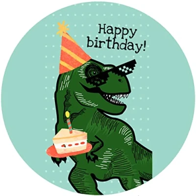 Abbildung von Fondant Tortenaufleger Tortenbild Geburtstag Dinosaurier K33