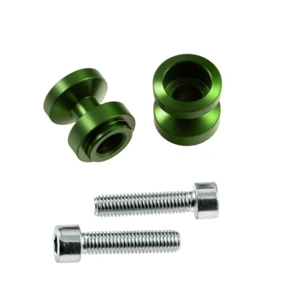 Abbildung von Bobbins/Racingadapter Ständeraufnahmen Schwingenschutz Schwingenadapter für Montageständer M10 grün