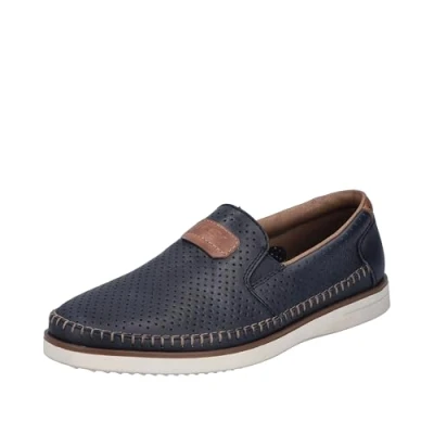 Abbildung von Rieker Slipper, Herren, Größe: 41, Blau Schuhe