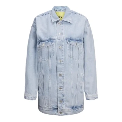 Abbildung von JJXX Alisson Oversized LONG Jacket Jeansjacke, Damen, Größe: Medium, Light blue denim