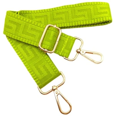 Abbildung von Verstellbarer Schultergurt für Taschen Gelblich Grün, Taschengurte zum Wechseln, Taschengurt Breit mit Karabiner Gold, 80 130 cm Tragegurt Tasche Damen Schulterriemen, Handtasche, 3.8cm, 1311
