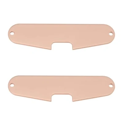 Abbildung von VGOL 2 Stück Grundplatten für Gitarren Single Coil Tonabnehmer Verkupferte Eisen Brücken Montagegrundplatte Kompatibel mit Fender Stratocaster