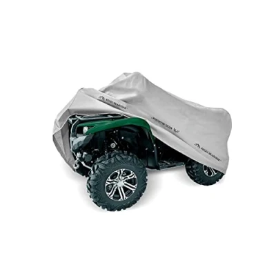 Abbildung von Quad Abdeckplane Abdeckung Quadgarag Grau M 155 180cm Wasserfest &amp; Extrastark Outdoor gegen Regen Schnee Wind UV Strahlung Laub und Anderen Schmutz