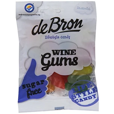 Abbildung von De Bron Sugar Free Wine Gums (Pack of 6)