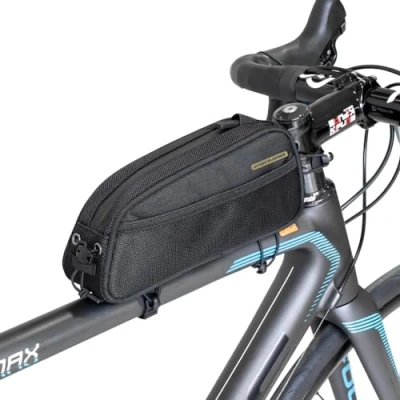 Abbildung von GORIX Oberrohrtasche, wasserdichte Kabelloch Schnelltyp Rennrad Rahmentasche (Quick TOP Tube Bag)
