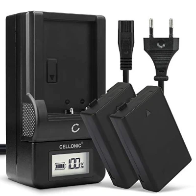 Abbildung von CELLONIC 2X Kamera Ersatzakku D Li109 für Pentax KP K 50 30 S1 r 500 S2, Ersatz Akku 1100mAh + Ladegerät Kameraakku Akkuladegerät Auflader