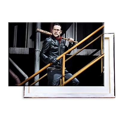 Abbildung von Unified Distribution The Walking Dead Negan Jeffrey Dean Morgan 60x40 cm Bilder &amp; Kunstdrucke fertig auf Leinwand aufgespannt und in erstklassiger Druckqualität