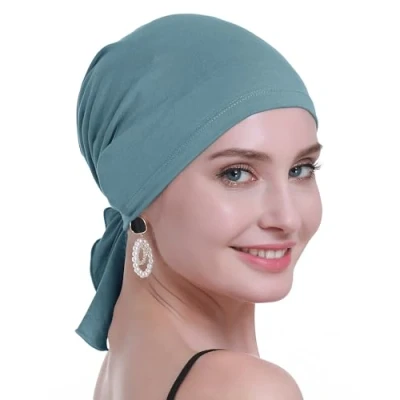 Abbildung von osvyo Bambus Chemo Kopftuch für Frauen mit Haarausfall Krebspatienten kopfbedeckung Turban in Versiegelter Verpackung