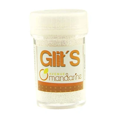Abbildung von Avenue Mandarine 42501MD Glitter Glit&#039;s Flakon (14g, mit praktischem Streuaufsatz zur leichten Handhabung, ideal für Kinder) 1 Stück weiß