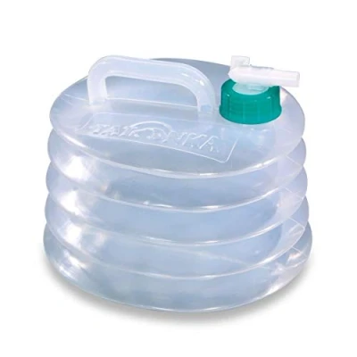 Abbildung von Tatonka Faltkanister 5l Wasserkanister mit minimalem Packmaß und Gewicht 5 Liter Volumen (24 x 6 cm)