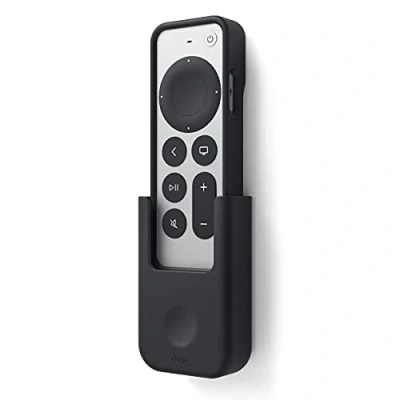 Abbildung von elago Remote Holder Mount Fernbedienungshalter Kompatibel mit Apple TV 4K Siri 3. Generation (2022) und 2. (2021) (Schwarz)