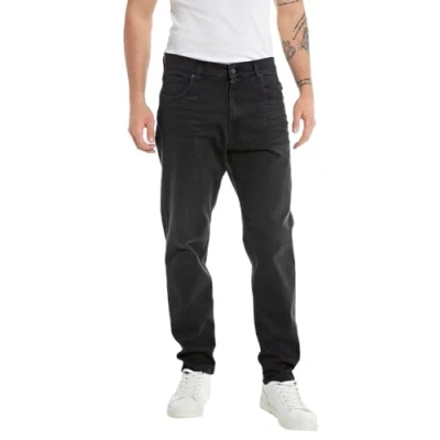 Abbildung von Replay Herren Jeans aus Comfort Denim, Schwarz (Black 098), 29W / 34L