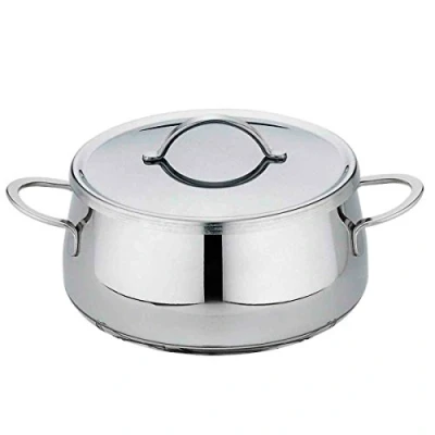 Abbildung von Spring 2621400618 Swiss Eco Fondue Topf, Edelstahl, silber, 14,8 x 28,4 38,6 cm