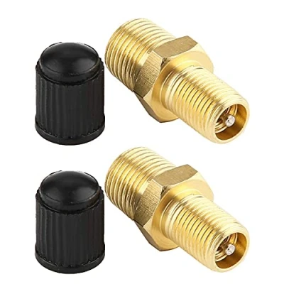 Abbildung von KIMISS 2Pcs 1/8 &quot;ABS + Messing Auto NPT MPT Kompressor Tank Füllventil