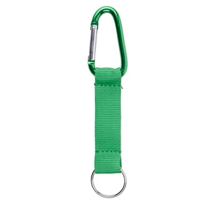 Abbildung von Karteo Schlüsselband kurz grün [1 Stück] mit Karabinerhaken Kurzband Karabiner und Schlüsselring Lanyard Schlüsselanhänger Metallkarabiner