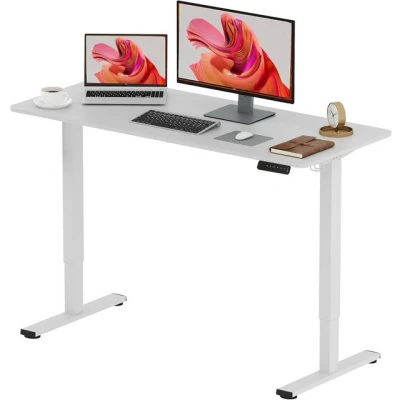 Abbildung von SANODESK Schreibtisch Elektrisch höhenverstellbarer Schreibtisch, Sitz Steh Tisch (Ergonomischer Computertisch mit Memory Funktion), 120/140/160/180/200 cm