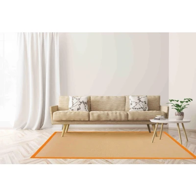 Abbildung von carpetfine Sisalteppich Orange 120x170 cm Moderner Teppich für Wohn und Schlafzimmer