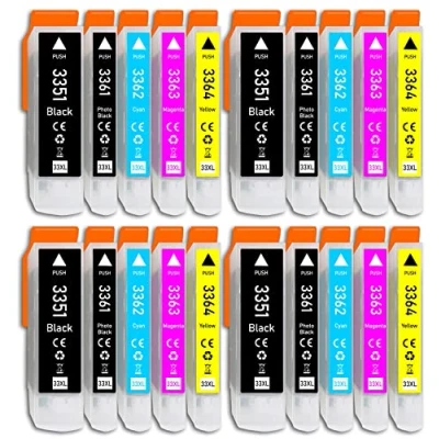 Abbildung von 20er Multipack kompatibel mit Epson 33XL Druckerpatrone für Expression Premium XP 530 540 630 635 640 645 830 900 7100