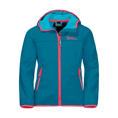 Abbildung von Jack Wolfskin Fourwinds Unisex Softshelljacke für Kinder, Größe: 176, Everest blue