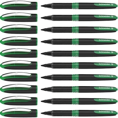 Abbildung von Schneider One Sign Tintenroller (dokumentenecht, Strichstärke 1.0 mm) grün, 10er Pack