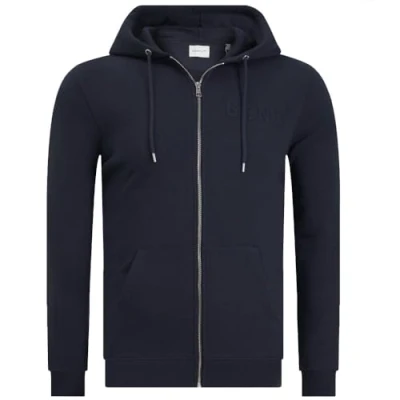 Abbildung von GANT Embossed ZIP Sweatjacke, Herren, Größe: 4XL, Evening blue