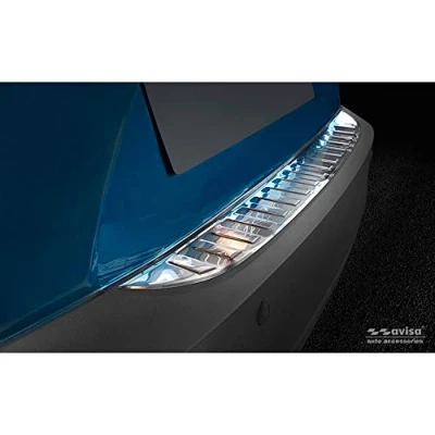 Abbildung von Avisa Edelstahl Heckstoßstangenschutz kompatibel mit Mazda CX 3 2015 &#039;Ribs&#039;