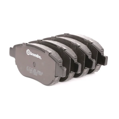 Abbildung von BREMBO P 61 068 Bremsbelagsatz exkl. Verschleißwarnkontakt mit Bremssattelschrauben ohne Zubehör PEUGEOT: 307 SW, 207 Schrägheck, CC