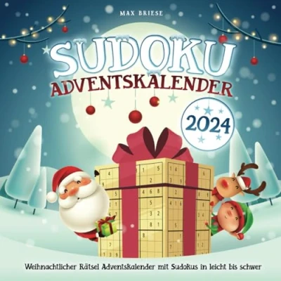 Abbildung von Sudoku Adventskalender: Weihnachtlicher Rätsel Adventskalender mit Sudokus in leicht bis schwer