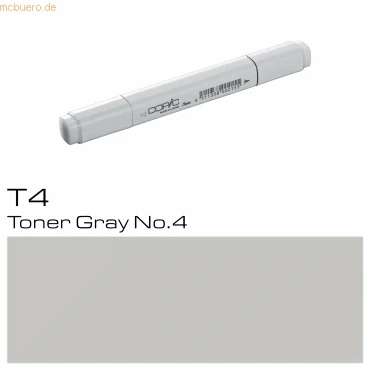 Abbildung von COPIC Classic Marker Typ T 4, toner gray No. professioneller Layoutmarker, mit einer breiten und feinen Spitze