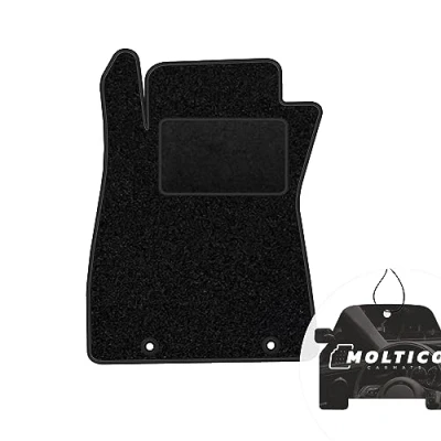 Abbildung von moto MOLTICO Fahrer Fußmatte Auto Velours Fahrerseite Autoteppiche Schwarz Fahrermatte 1 teilig passend für Nissan Pulsar 2014 2018