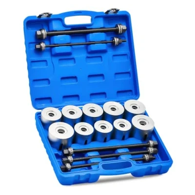 Abbildung von Orion Motor Tech Radlager Abzieher Set 27tlg Silentlager Werkzeug Satz Gummibuchsen Buchsen Achslager Montage Demontage Zug und Druckhülsen für Auto, PKW, LKW, Stahl