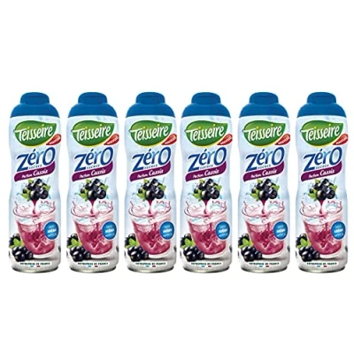 Abbildung von Teisseire Schwarze Johannisbeere (Cassis) Zero Zuckerfrei für Erfrischungsgetränke, 6x600 ml