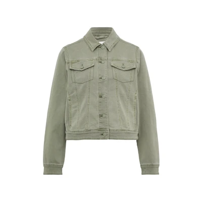 Abbildung von s.Oliver MIT Seitlichen Eingrifftaschen Jeansjacke, Damen, Größe: 34, Salbeigrün