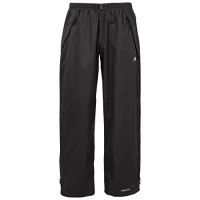 Abbildung von Trespass Toliland Trousers, Black, XXL, Wasserdichte Hose mit Knöchellaschen zur Größenverstellung für Herren, XX Large / 2XL 2X Large, Schwarz